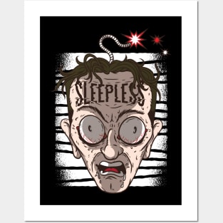 Sleepless Head Posters and Art